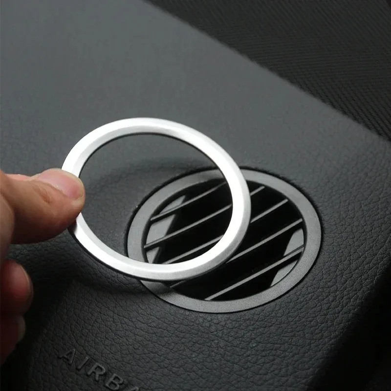 For Mercedes Benz GLK X204 ML W124 GL X164 ABS Silver Car Dashboard Air Vent Outlet Cover Trims Interior Car Accessories