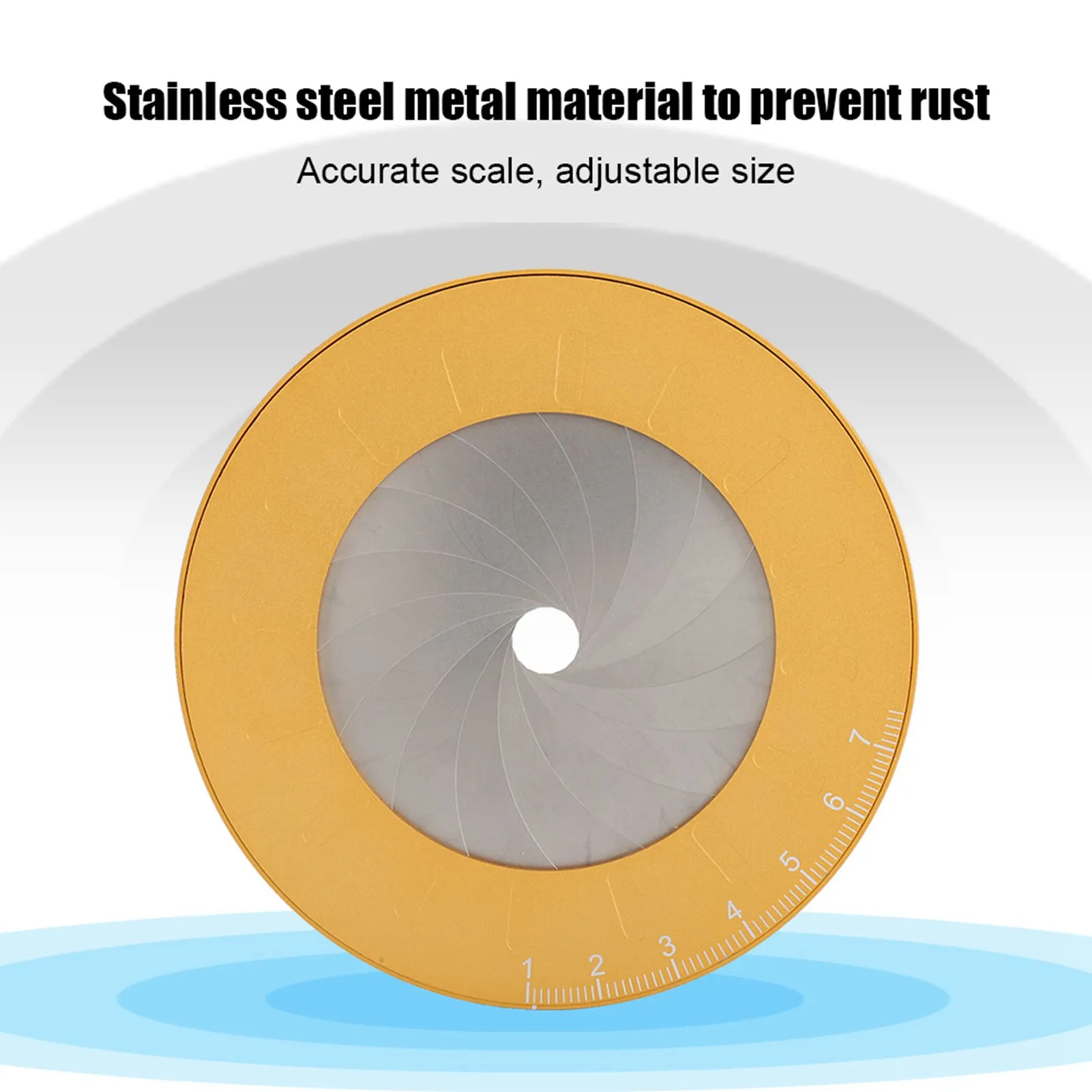 Round Drawing Tool Metal Round  Drawing Tool Professional Adjustable Drawing Ruler  Drawing Tool