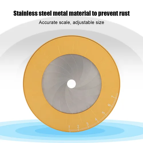 Imagen 2 del producto Herramienta de dibujo redondo, herramienta de dibujo redonda de Metal, regla de dibujo ajustable profesional, herramienta de dibujo