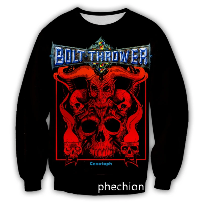 

phechion Men/Women 3D Printed Bolt Thrower Band Casual Sweatshirt Fashion Streetwear Men Loose Sporting Sweatshirt D24