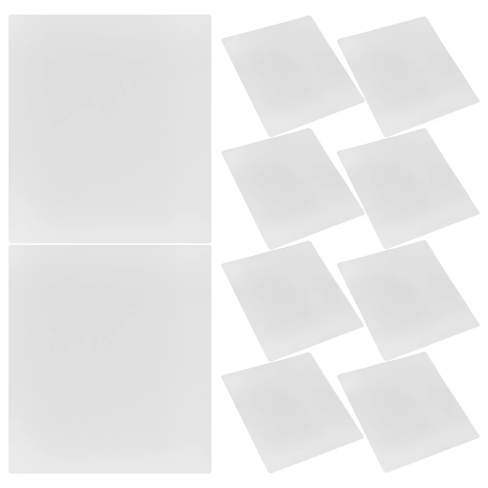 

10Pcs Transparent PVC 3D Pen Tracing Board Clear Drawing Mat for 3D Art Creation Kids Adults Portable Craft Supplies Stencil