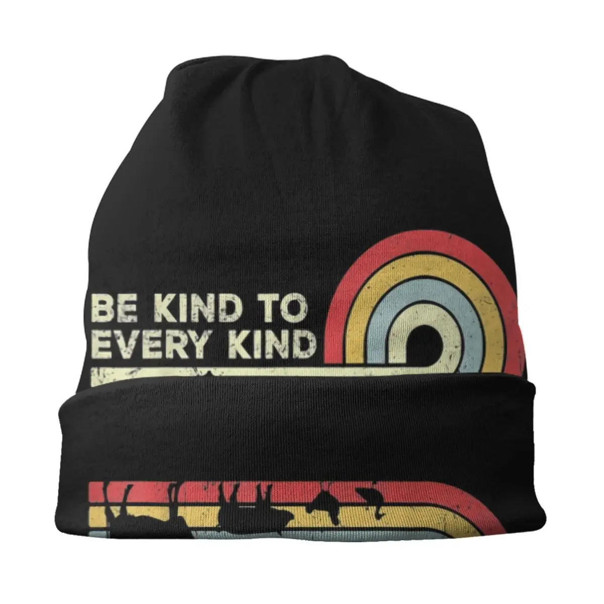 مخصص يكون لطيف مع كل نوع نباتي نباتي بيني قبعات شتاء دافئ الرجال النساء الحياكة القبعات الكبار الحيوان عشاق بونيه القبعات