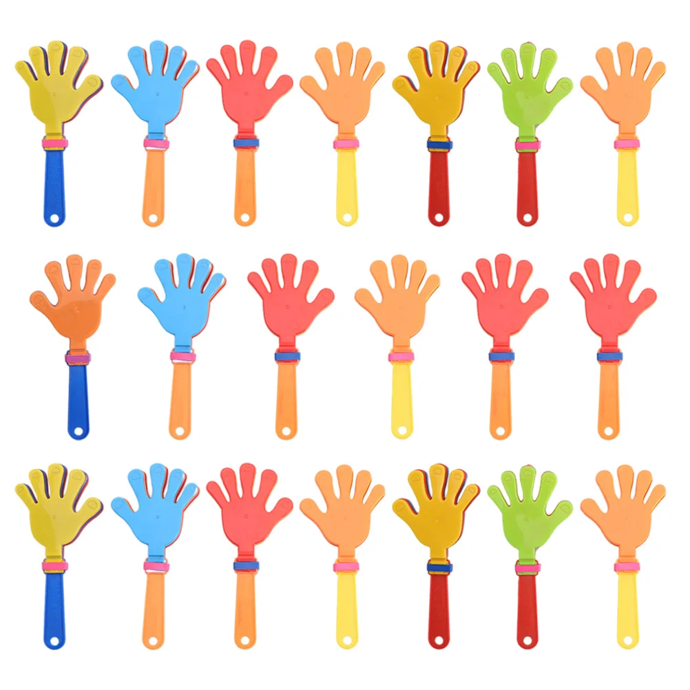 20 Pcs Palm Clap Party Game Accessories Hands Clapping Toy Manual Funny Toys Sound Making Abs Kids Clapper