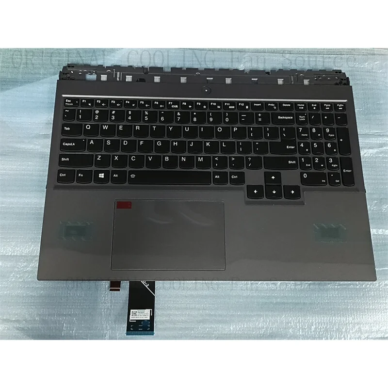 R+  New FOR Lenovo Legion 5Pro-16ITH6 Palmrest Colorful Backlight Board Touchpad Gray