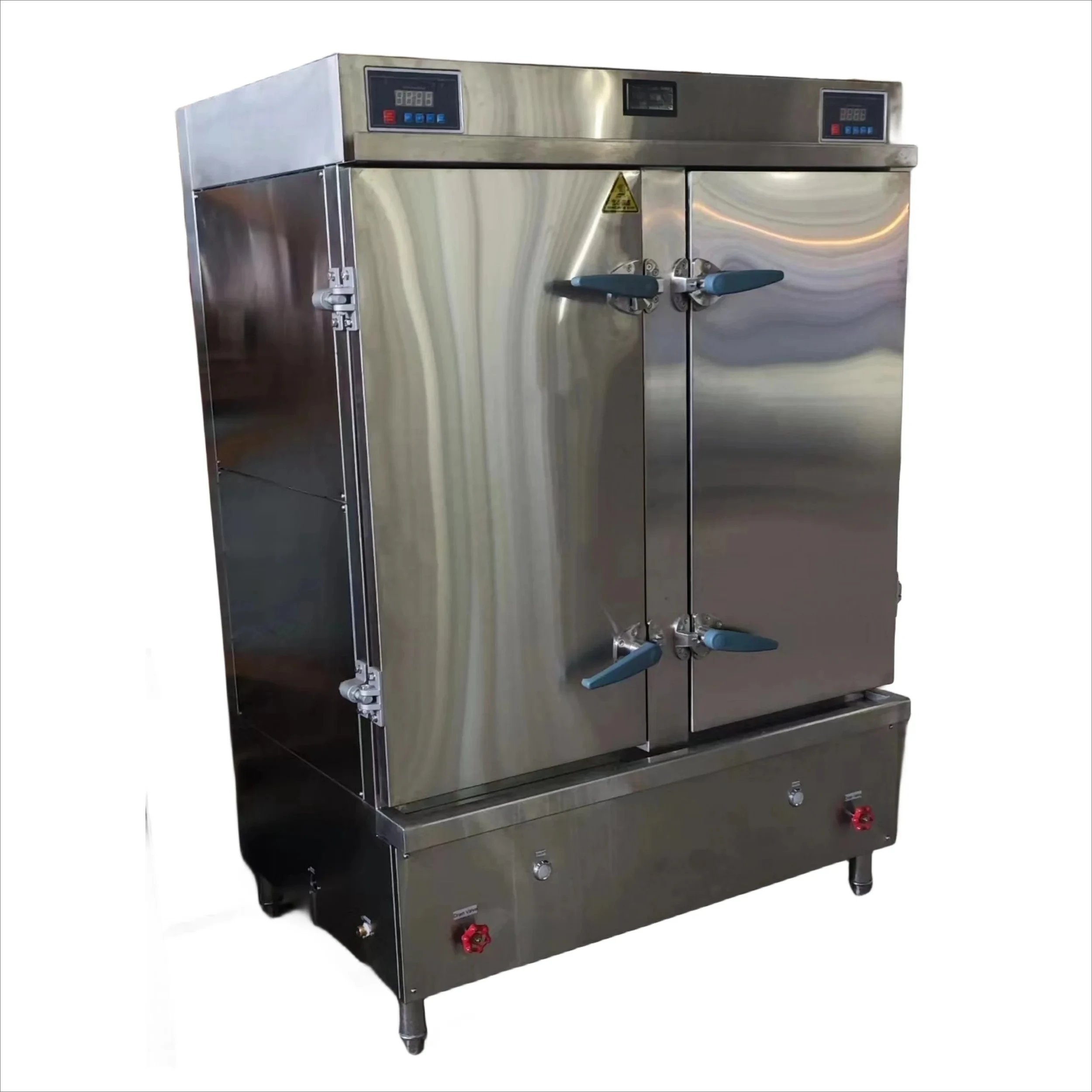 Commercial Stainless Steel Electric Steamer Double Door Dumpling Steamer deposit
