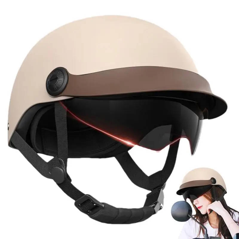 Motorcycle Half Headgear Classic Retro Scooter Half Helmet Ultralightt Cycling Helmet MTBs Bike Bicycle Motorcycle Helmet Hat