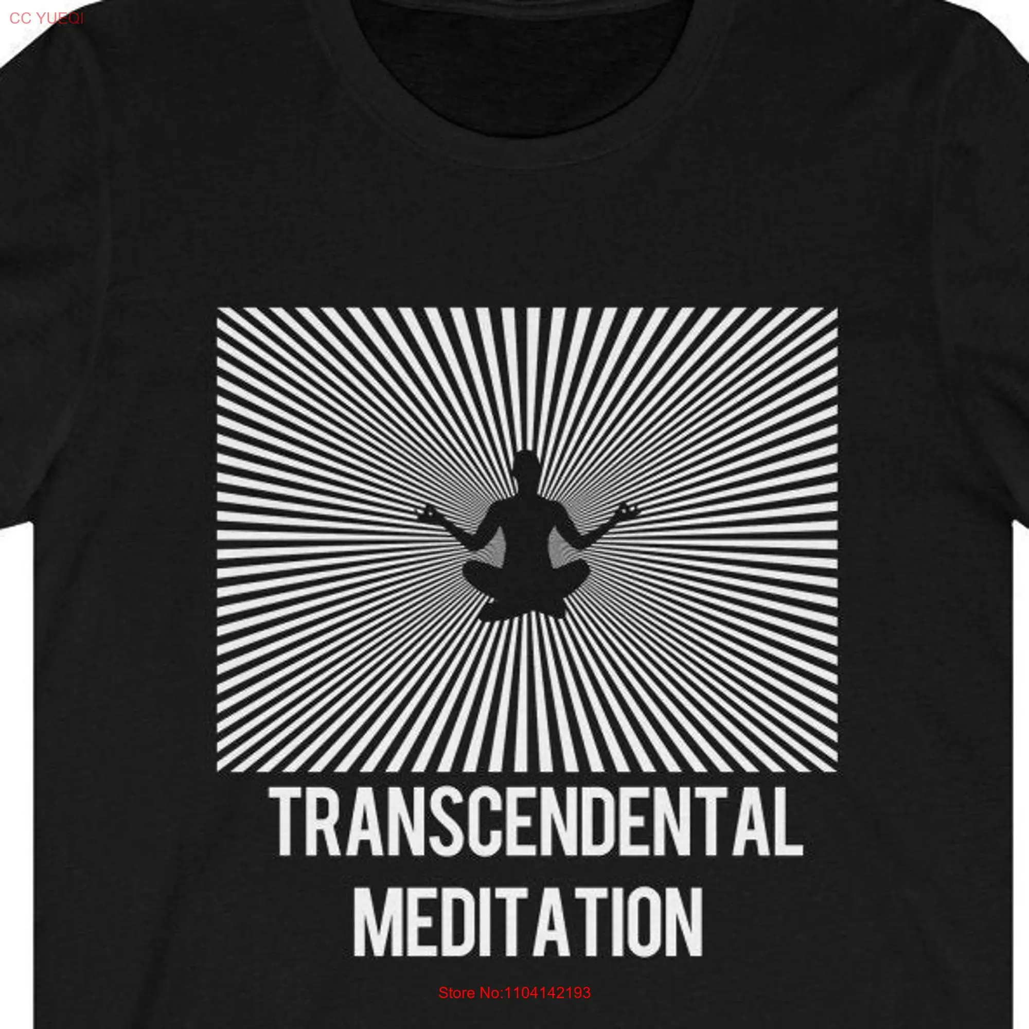 Transcendental Meditation TM Yoga Mantra Energy Rays T Shirt long or short sleeves