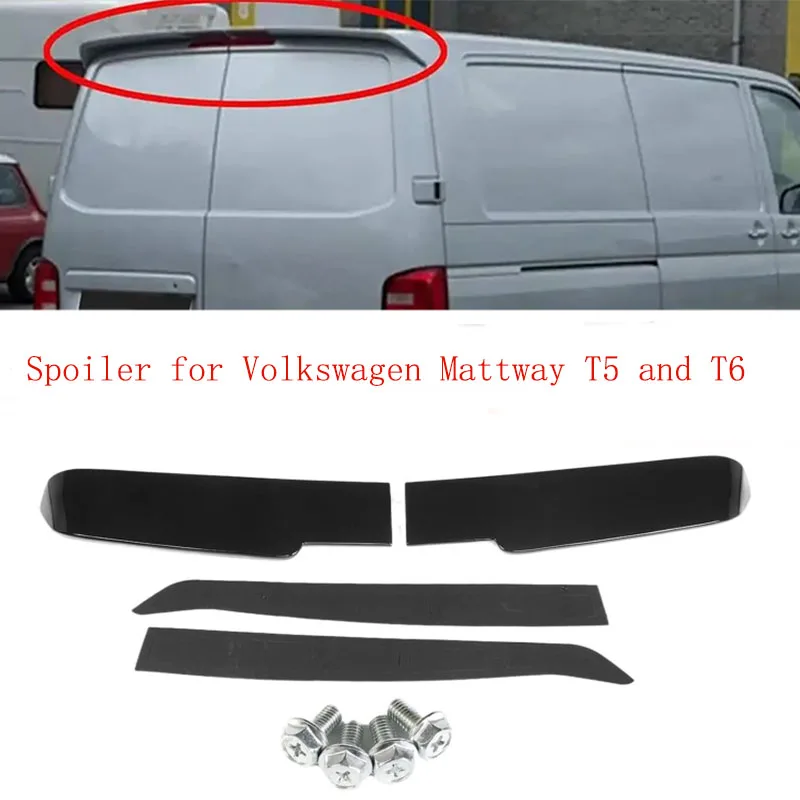 

Универсальный задний спойлер для Volkswagen Mattway T5 и T6, двухсекционные задние плавники, модифицированные фиксированные крылья