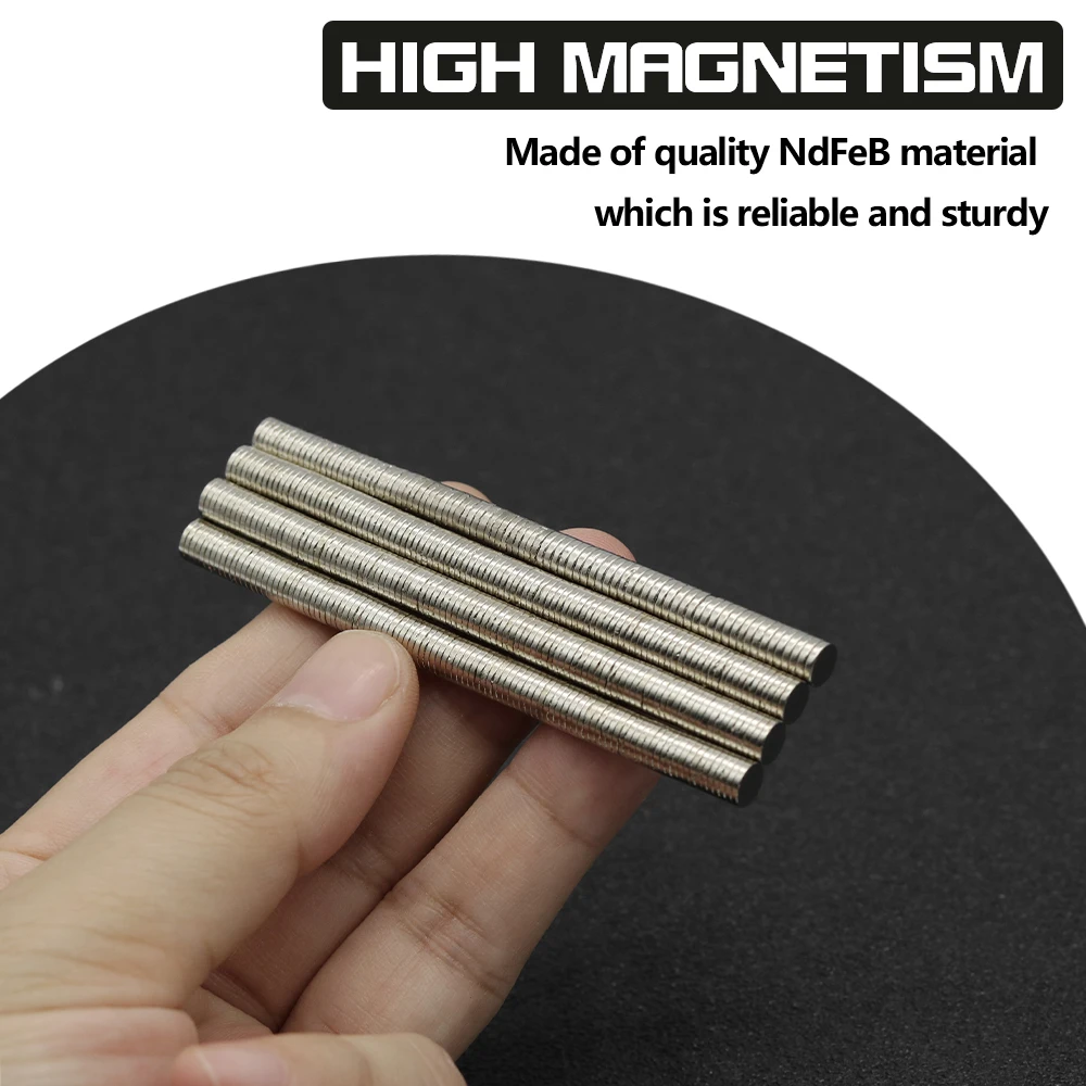 5x1mm N35 NdFeB Round Neodymium Magnet Super Strong Permanent Powerful Magnets Refrigerator DIY Craft Multi‑Purpose Magnetic