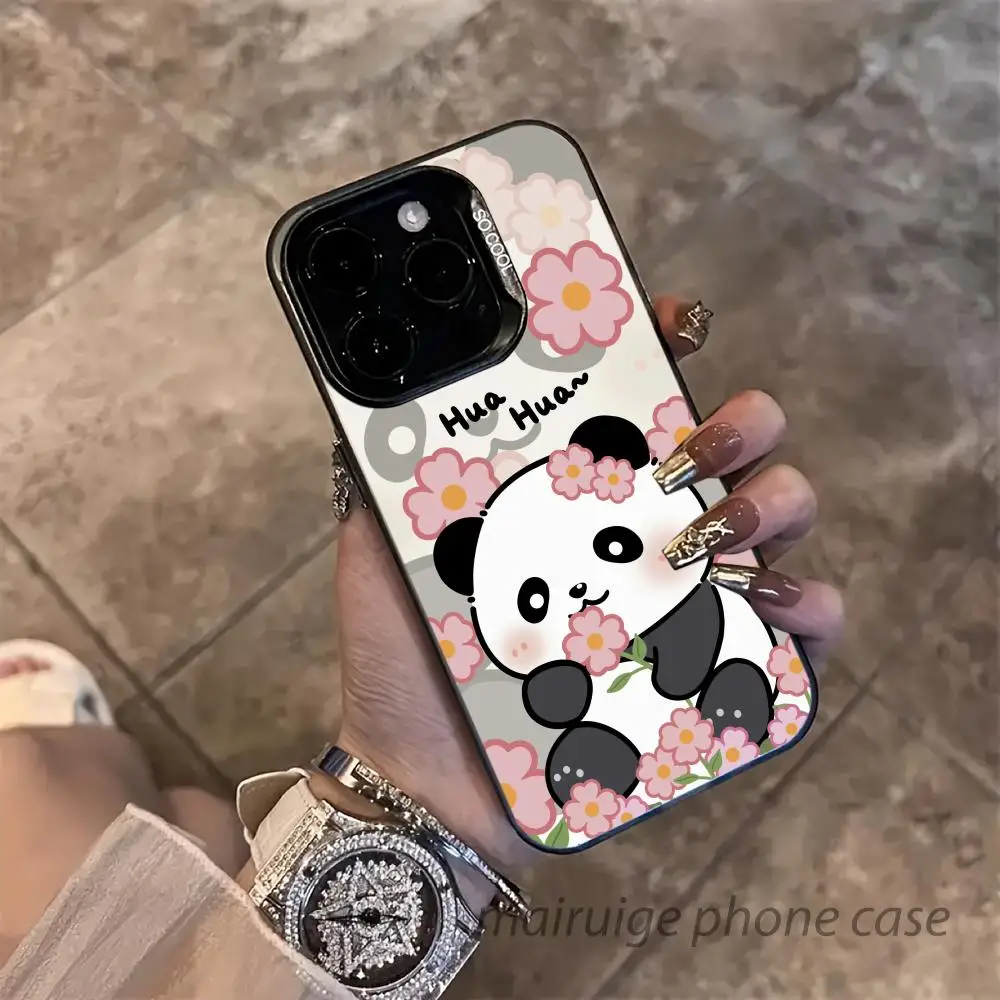 

Panda Huahua Mobile Phone Case anti-stain and shockproof phonecase suitable for iPhone 16 15 14 13 12 11 Pro Max plus mini se