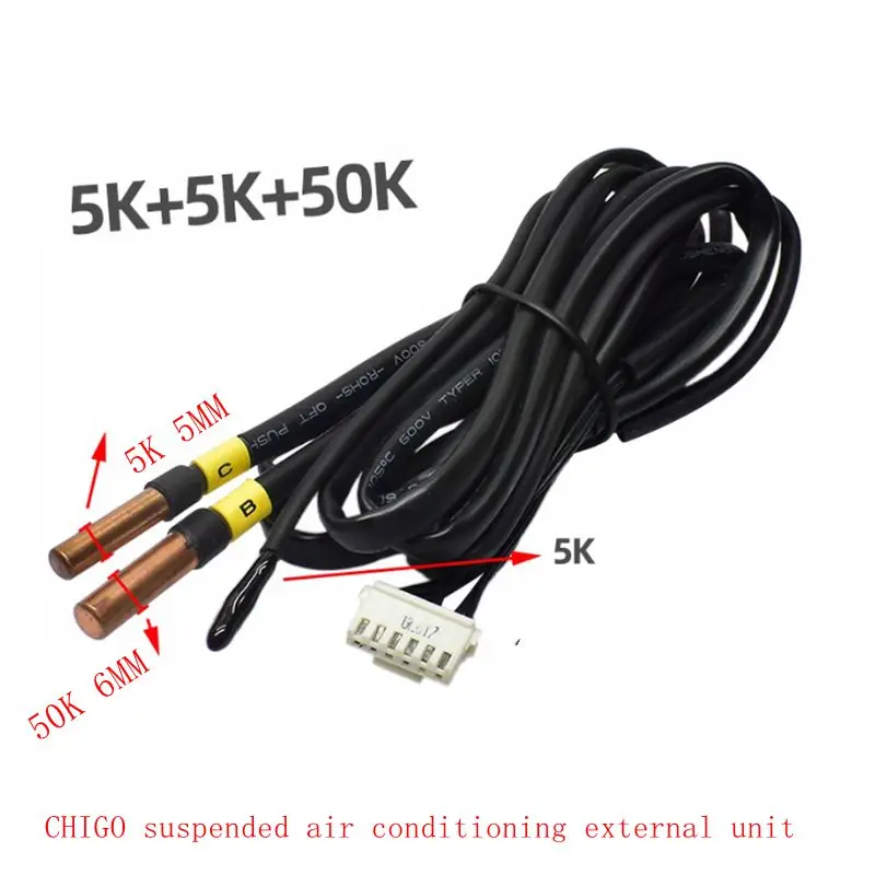 Suitable for outdoor unit temperature sensor 5K 5K 50K of CHIGO air conditioning variable frequency air conditioning