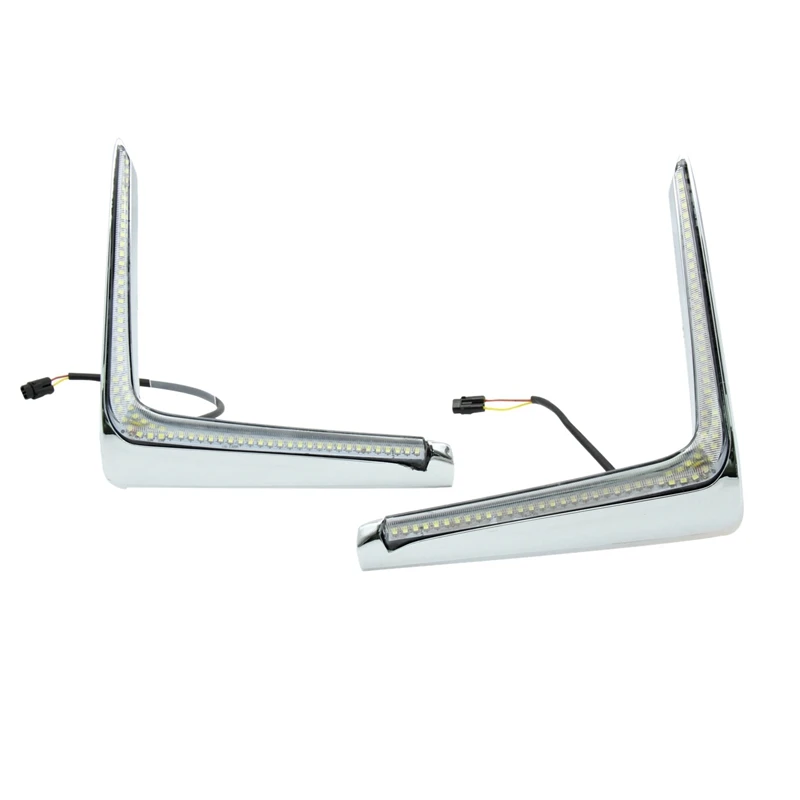 2 قطعة ل 16-17 سوبارو XV تعديل LED أضواء النهار الجري ، أضواء المصد الأمامي