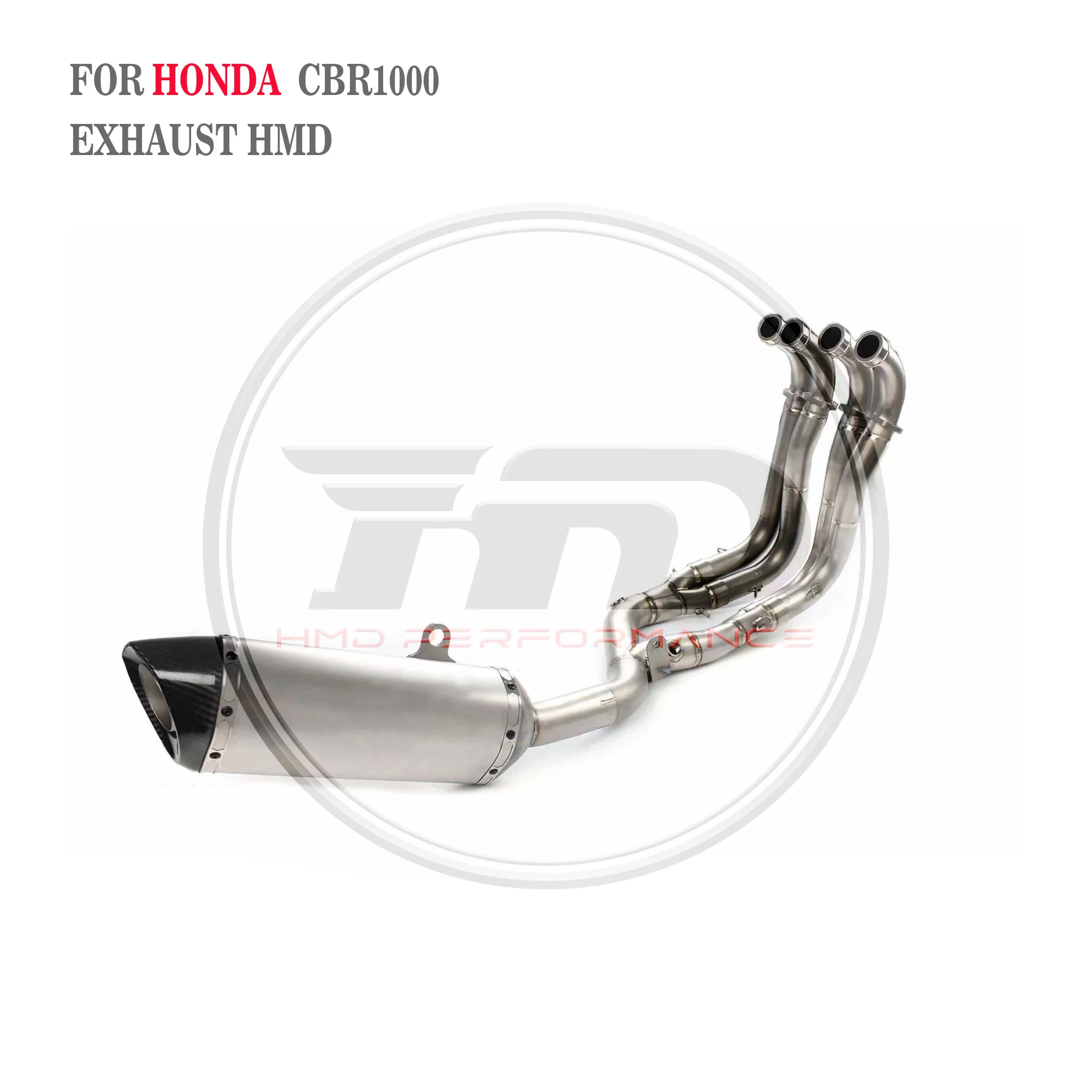 HMD Titanium Motorcycle Exhaust System Performance Catback For Honda CBR1000RR Racing Muffler