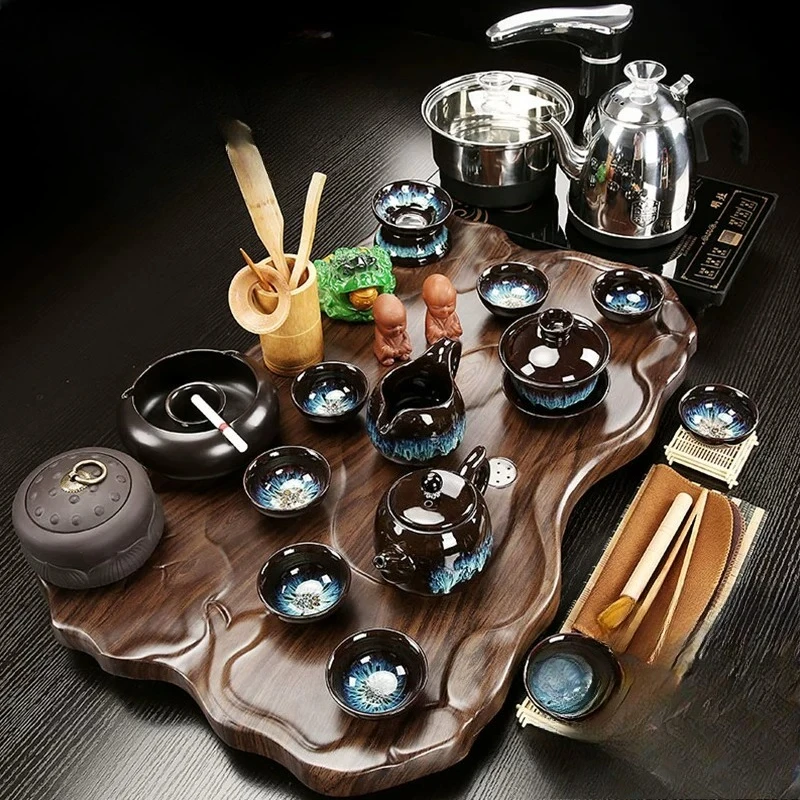 Irregular Living Room Tea Tray Decorative Serving Pot Kung Fu Ceremony Tea Tray Hospitality Valet Bandejas Home Decorationgs