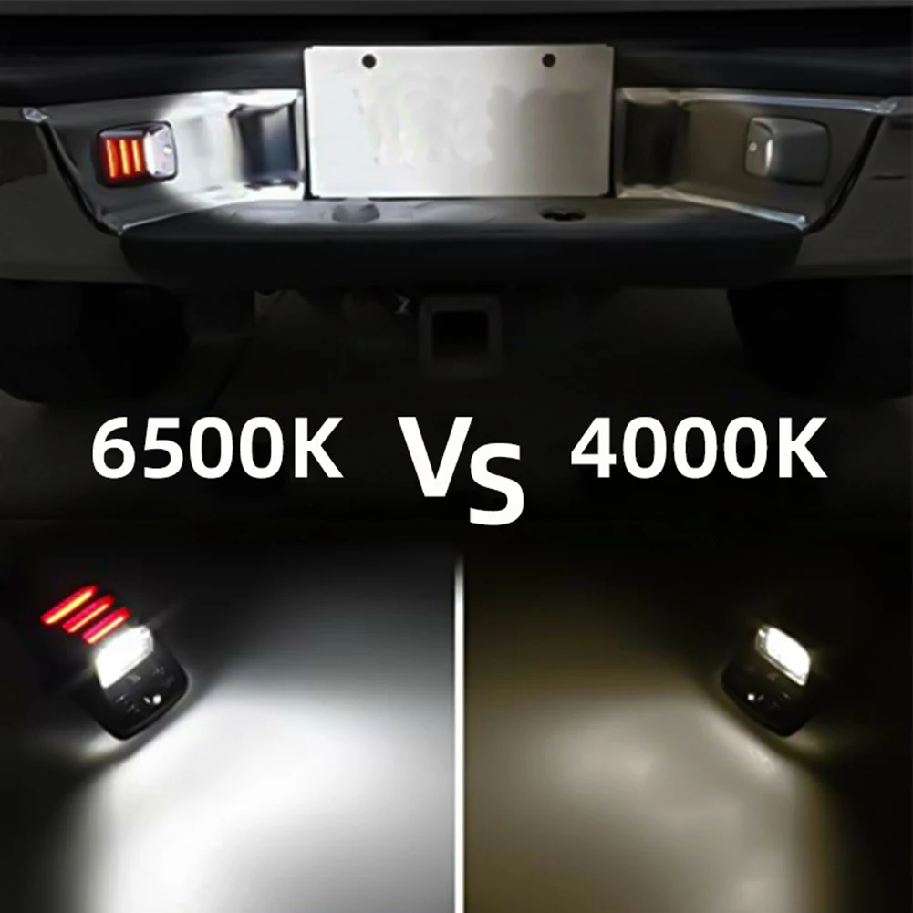 Brand New License Plate Light LED License Lamp Black Parts 12V 2.0*1.75*1 Inch Accessories For Tacoma 2005-2015