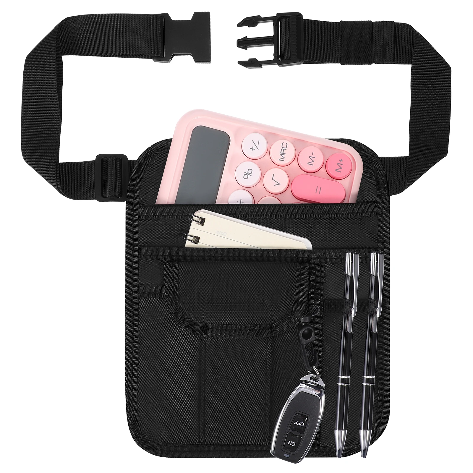 

Adjustable Restaurant Apron Black Pockets Women Chef Waist Belt Pen Holder Cleaning Work Server Bartender Gardener Oxford Cloth