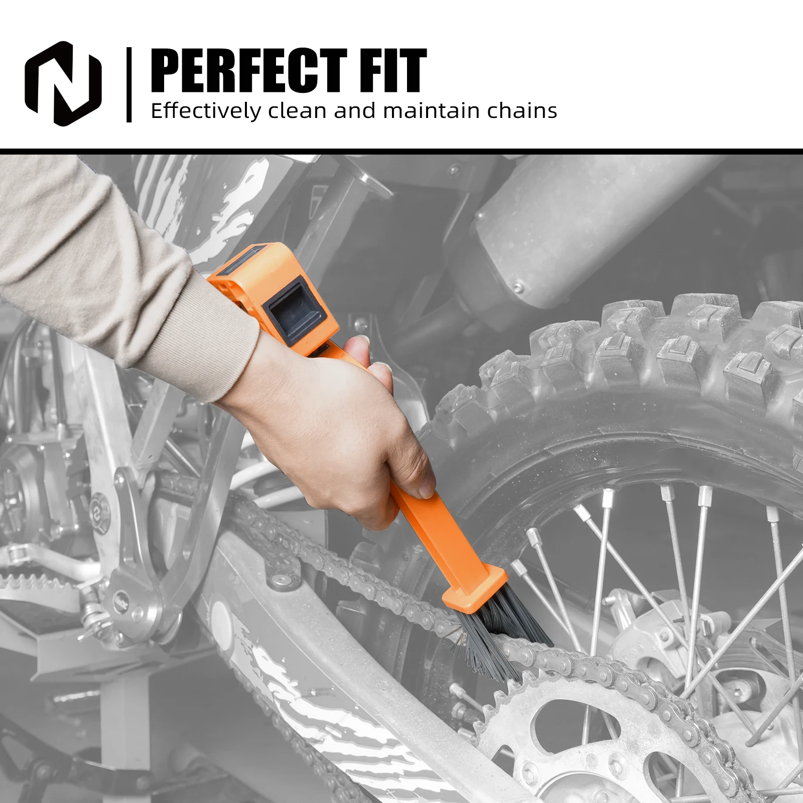 

For GasGas EC 300 EC 250 Chain Cleaning Brush Gear Wash Scrubber Tool For KTM EXC 300 EXC-F 350 SXF 450 Husqvarna TE 300 FE 450