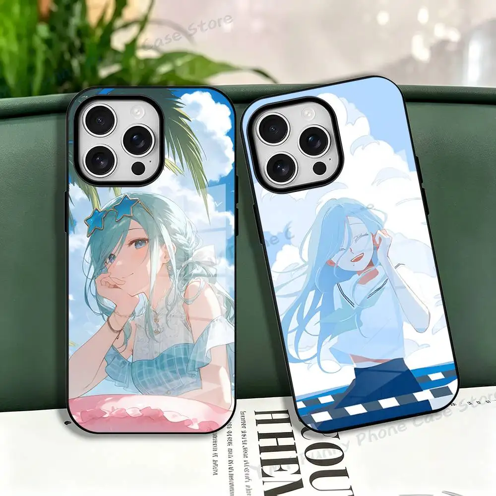 H-Hinomori Shizuku SEKAI Frosted Soft For Phone Case For Iphone18 17 16 15 14 13 12 Pro Max XS Wireless Charge Magnetic Cover