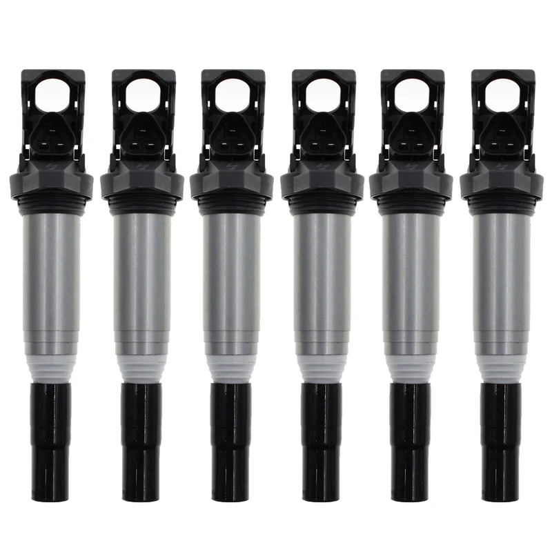 6PCS Ignition Coils 12138616153 For BMW E82 F30 E90 E92 E93 330Xi X1 X3 X6 Z4 GN10571-11B1