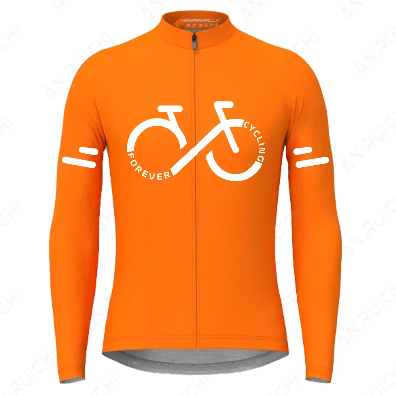 Autumn Long Sleeves Cycling Jersey Breathable Quick Dry Bicycle Shirts Men\'s Outdoor Sport Mountain Road Bike Cycling Clothing