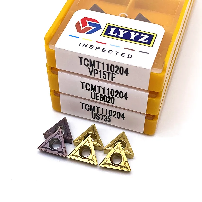TCMT110204 VP15TF /UE6020/US735คาร์ไบด์ใบมีดภายนอกเครื่องมือเครื่องกลึง CNC Turning Insert,สำหรับเหล็กสแตนเลส