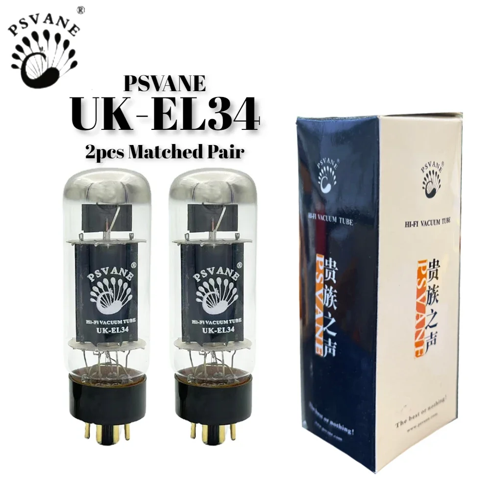 PSVANE UK-EL34 Vacuum Tube Upgrade EL34 EL34C 6CA7 6P3P 6L6 Electronic  Precision Matching Amplifier High Fidelity Matched Quad