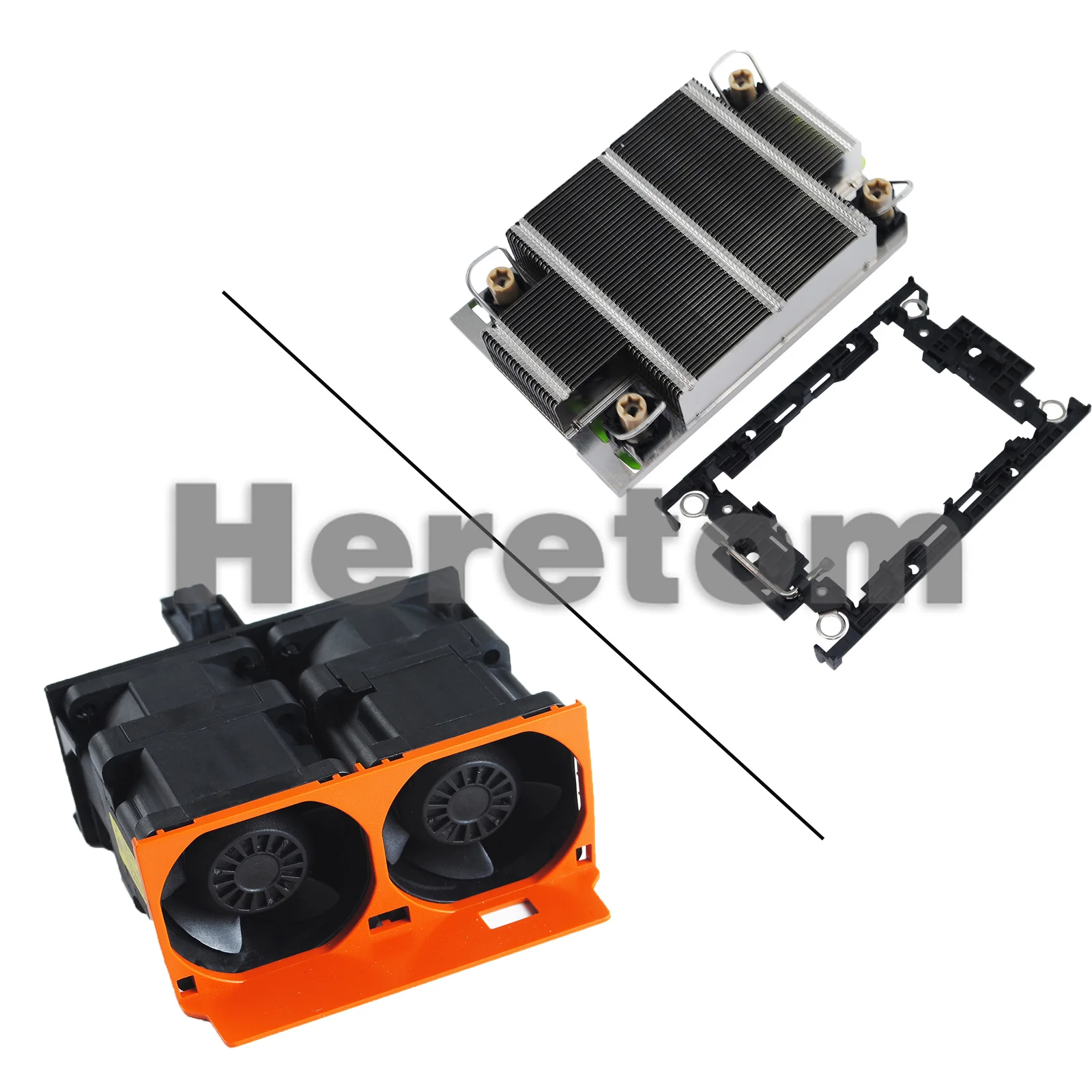 

New VH8RK CPU2 Heat Sink for DELL PowerEdge R650 Radiator Heatsink with Cage Cooling Fan 09H9WG 9H9WG