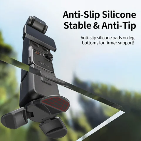 Plastic Mini Tripod Stand 1/4'' Screw Mount for Gopro Action Camera Video Phone Vlog Hand Grip for DJI Pocket 3 4 Gimbal Holder