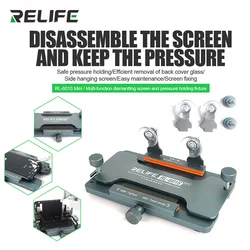 RELIFE RL-601S MINI 3 in 1 Multi-function Dismantling Screen and Pressure Holding Fixture Removal Mobile Phone Back