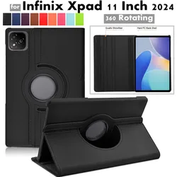 for Infinix Xpad 11 Inch 2024 Case Tablet 360 Rotating Leather Case for Infinix X Pad 11