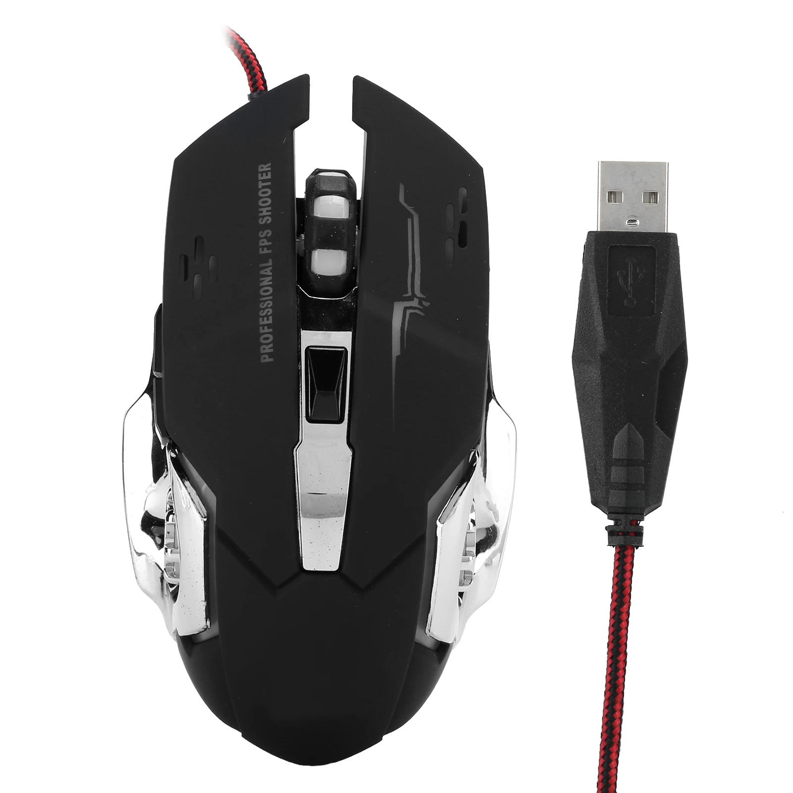E‑Sport Mouse Gaming Mouse Gaming Mouse Wired LED Luminous 3200 DPI Home   Computer Accessories V6 Wired Mouse
