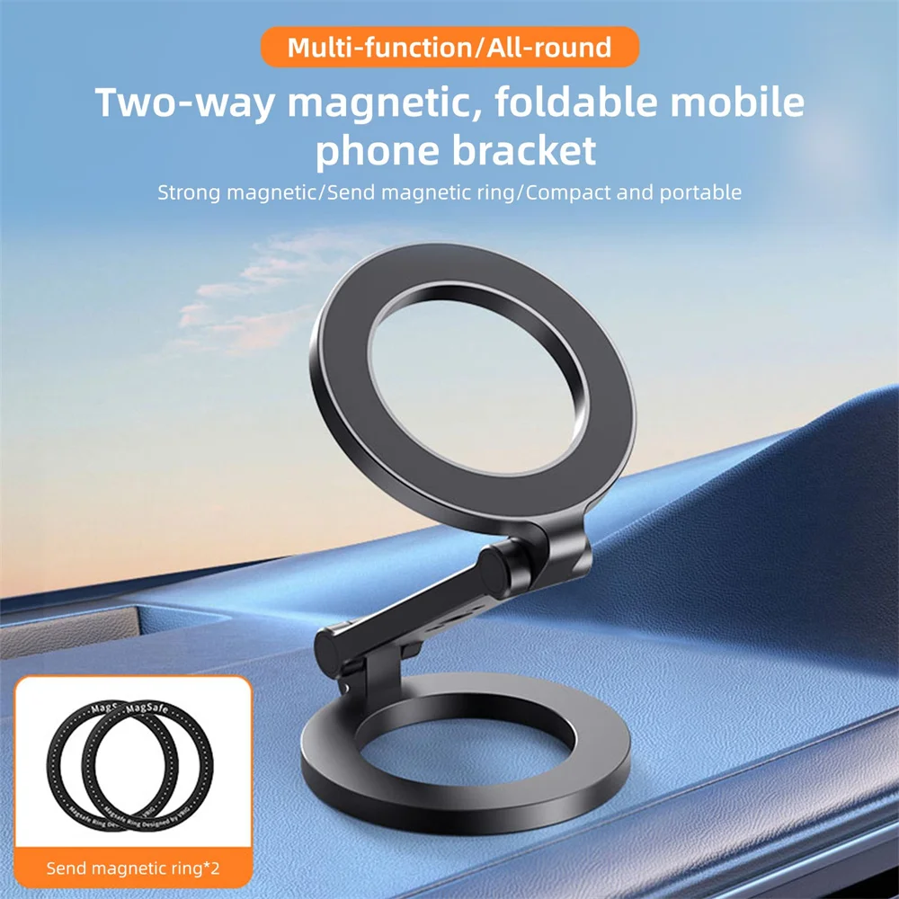 

Двусторонний магнитный держатель для телефона VRIG, автомобильный держатель для спортзала с магнитной подставкой для штатива 1/4 дюйма для iPhone 16, 15, 14, 13, 12, Android