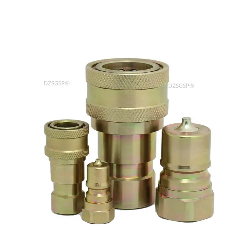 

1/4 3/8 1/2 3/4 1 BSP Hydraulic Quick Coupling Quick Couple Close Type High Pressure Tubing Quick Connector