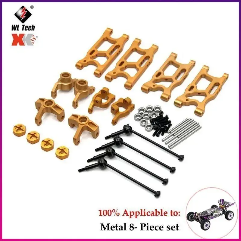 Wltoys 124019 124017 124007 1/12  Rc Car Fat Body Upgrade Set with Shock Mount Center Brace Tail Wing Set Accessories Parts