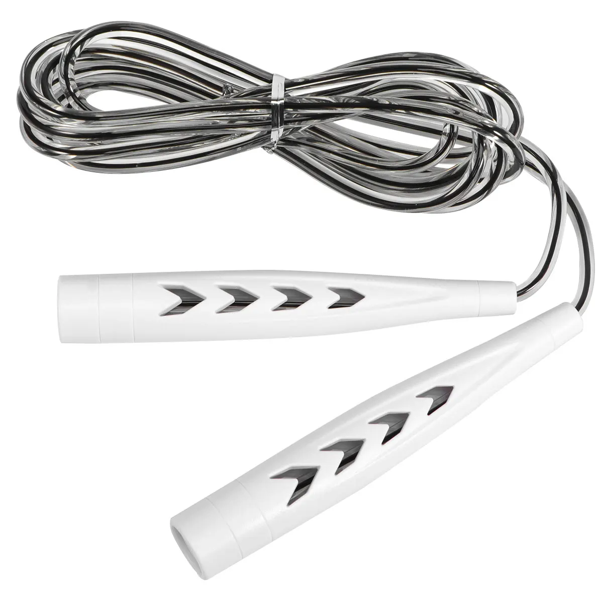 

Adjustable Skipping Fitness Jump Rope for Kids Adults Home Exercise Storage Bucket Training White Color