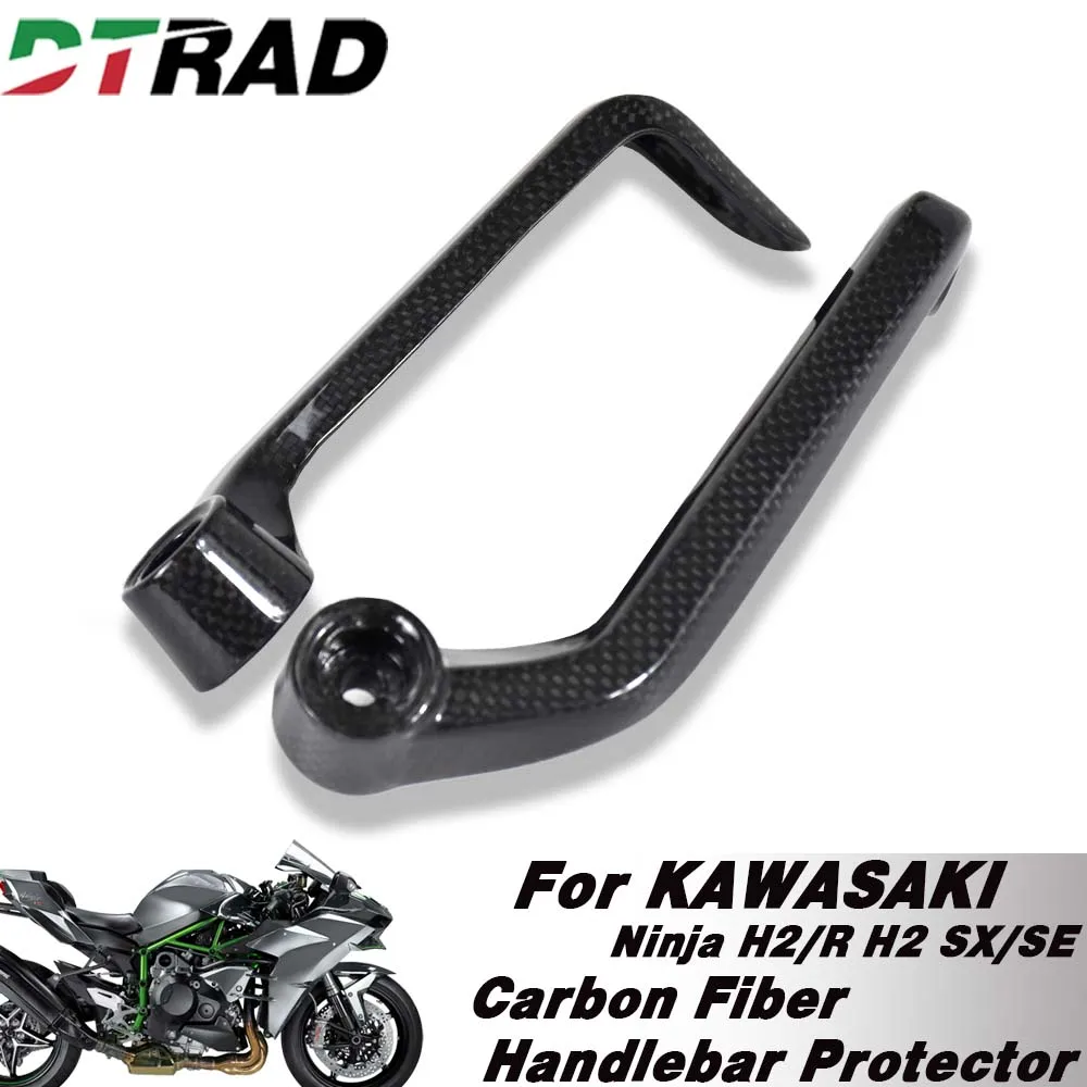 

For Kawasaki Ninja H2/R H2 SX/SE Motorcycle Carbon Fiber Handle bar Grips End Brake Clutch Levers Protection Guard Accessories