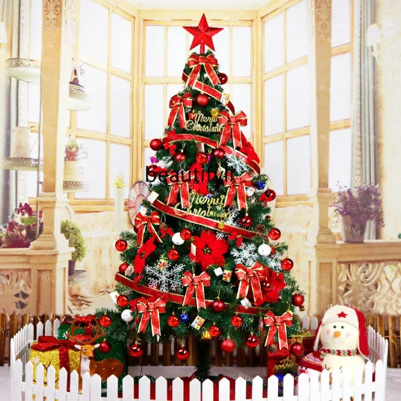 Modern minimalist creativity, door decoration Christmas tree shop beautiful scene shopping mall layout