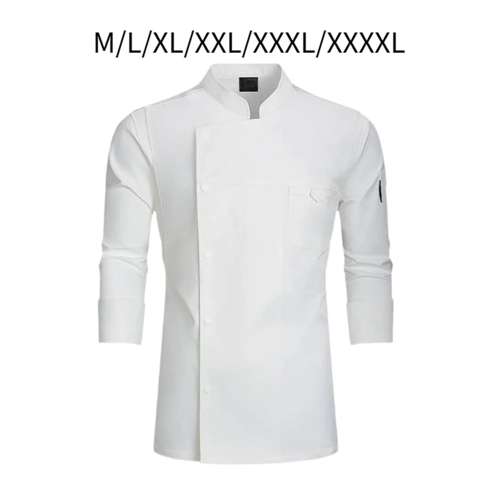 Chef Coat Chef Clothes Long Sleeve for Cafe Kitchen Bakery Food Service Catering