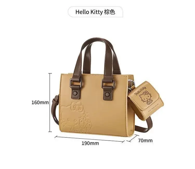 New Sanrio Hello Kitty Cute Cartoon Crossbody Bag Kawaii Fashion Design Handbag Large Capacity Daily Versatile Ladies Bag Gift