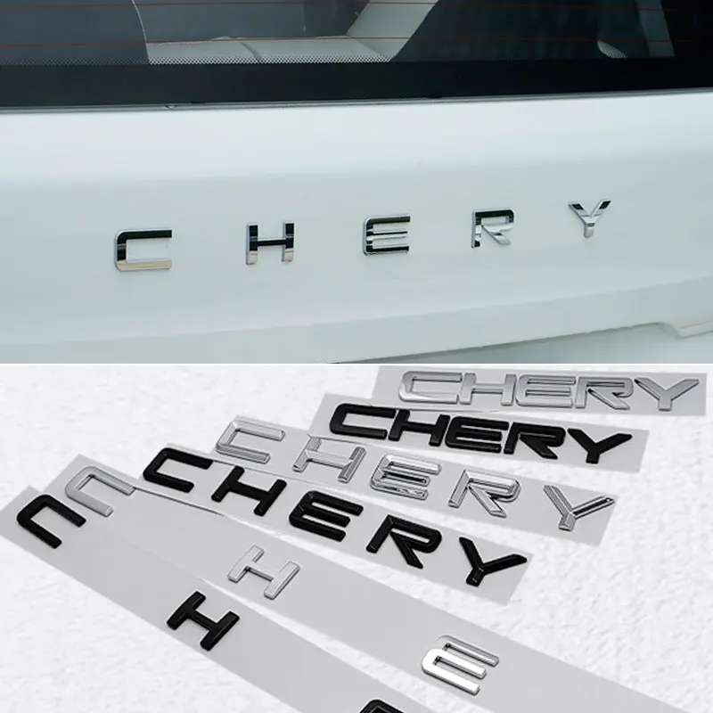 

CHERY letter badge car stickers for CHERY chery sign English alphabet original rear trunk labels car tail refit car accessories