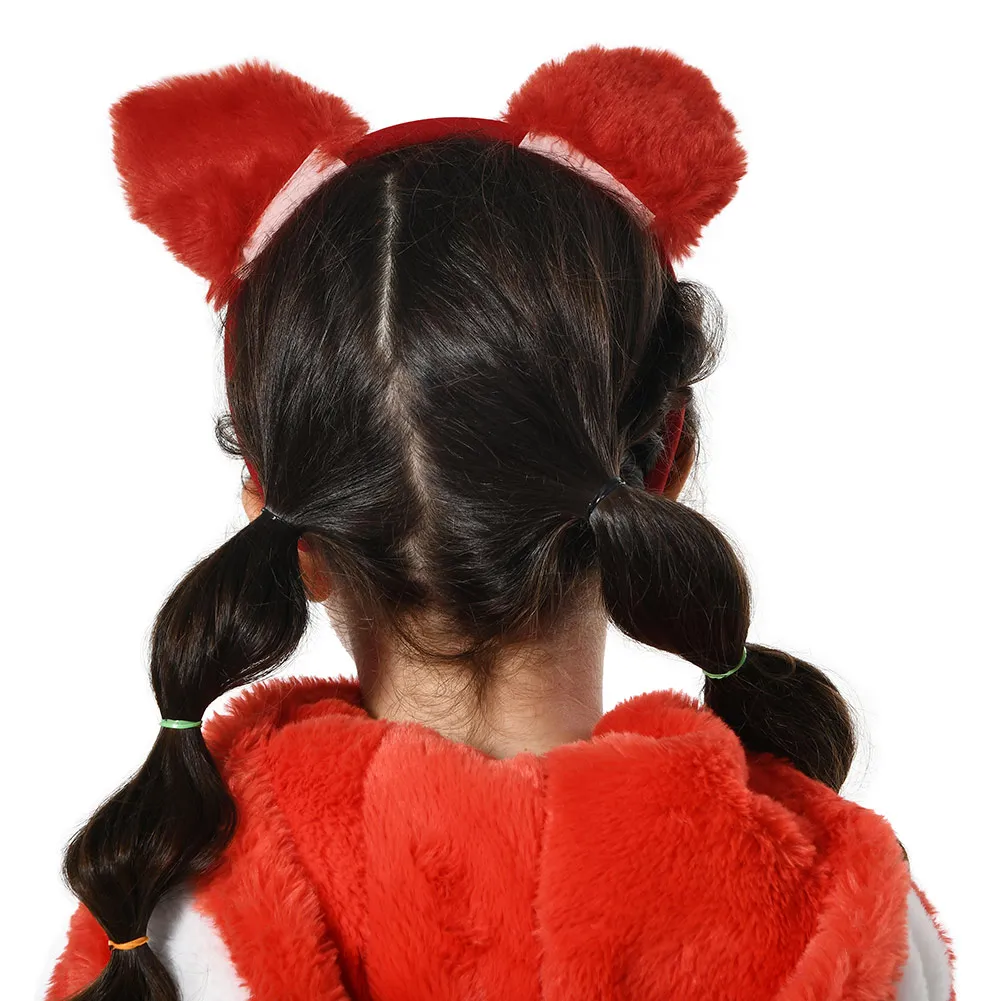 Turning Cosplay Red Abby Headband Cartoon Panda Costume Accessories Cat Ear Hairband Kids Children Halloween Carnival Gifts