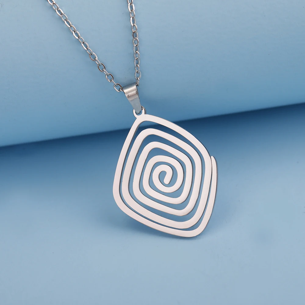 Reiki Cho Ku Rei Halskette Heilung Energie Yoga Power Anhänger Heilige Geometrie Schutz Amulett Edelstahl Schmuck Amulette für Glück und Schutz mächtige Amulette geistiger Schutz Reiki Heilmittel – Detail 24