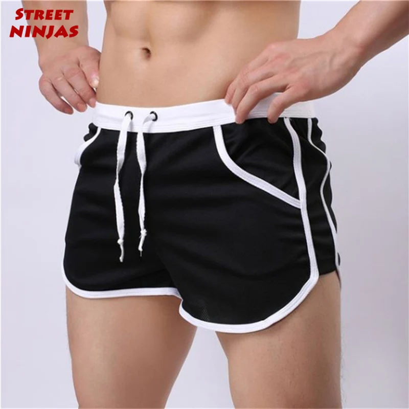 Short d\'athlétisme décontracté pour homme, maillot de bain de plage, gym, fitness, entraînement, ourlets fendus, séchage rapide, course à pied,