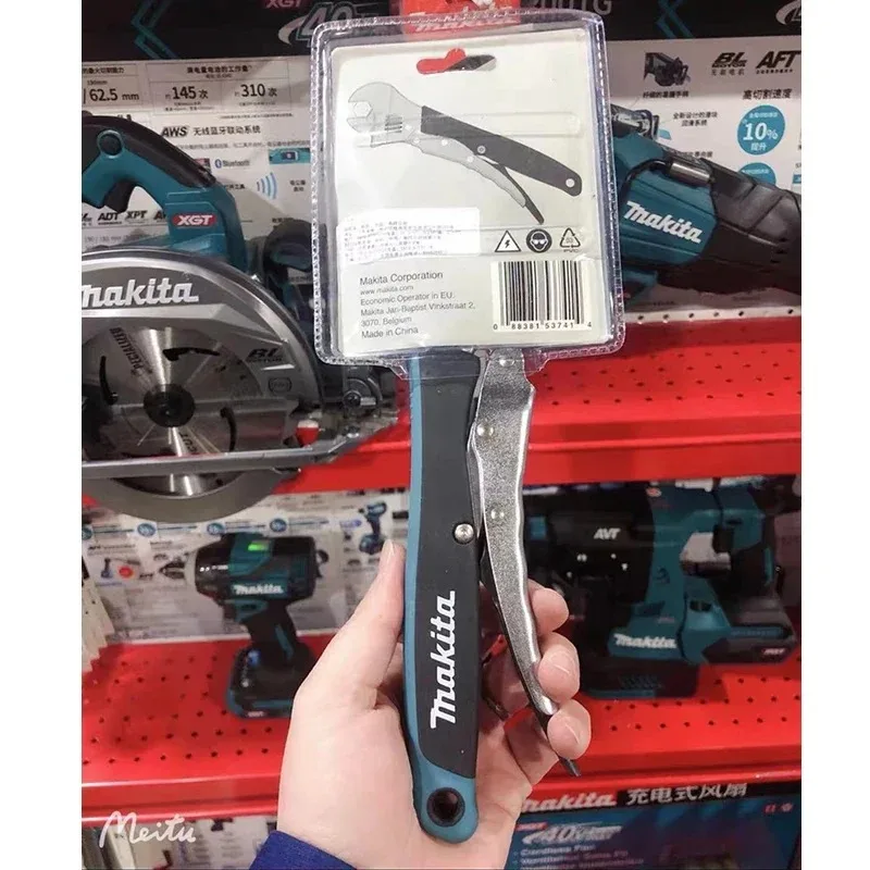 Makita B-65470 Repair Tool Set, Multifunctional Dual-use Adjustable Wrench & Universal Lock Pliers, Steel Fixed Spanner