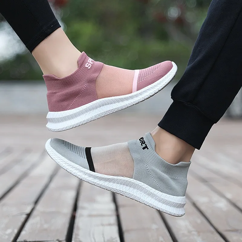 unisex summer knit sock shoes man running shoes man trainers sports casual sneakers for man