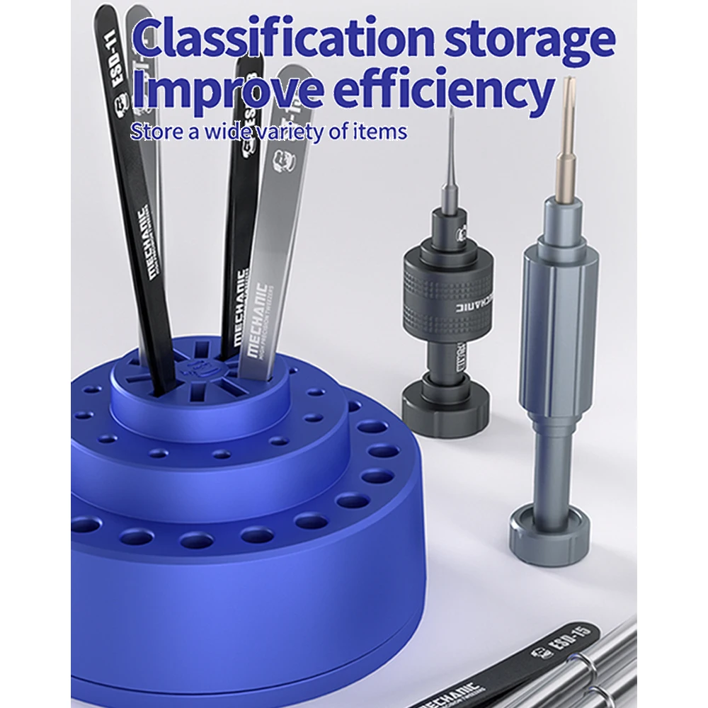 ميكانيكي R38 للتدوير صندوق تخزين الأدوات متعدد الوظائف للهاتف المحمول والكمبيوتر إصلاح المسمار الملقط أدوات التخزين #3