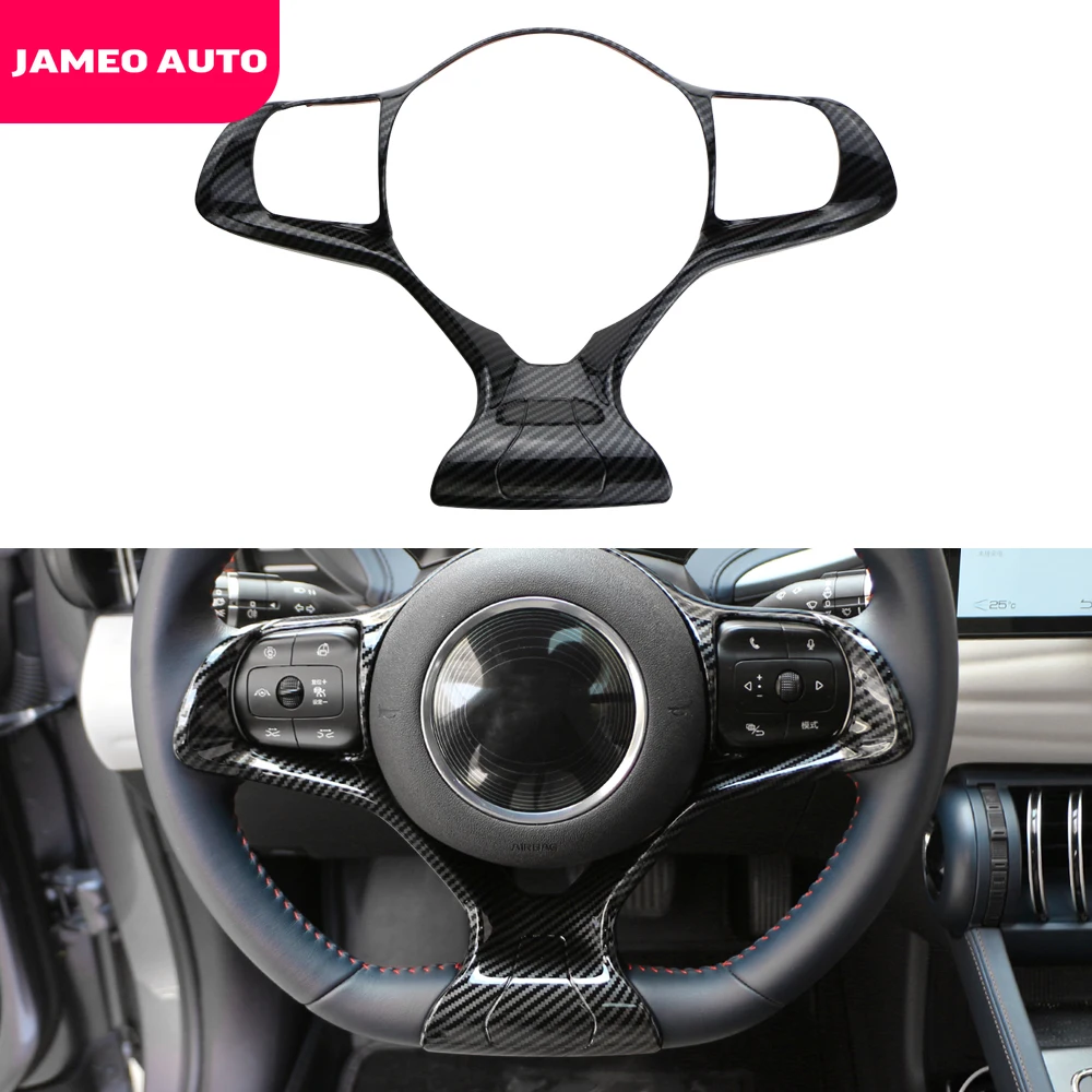 Car Steering Wheel Panel Button Cover Trim Sticker for BYD Atto3 Atto 3 2022 2023 Yuan Plus Car-Styling