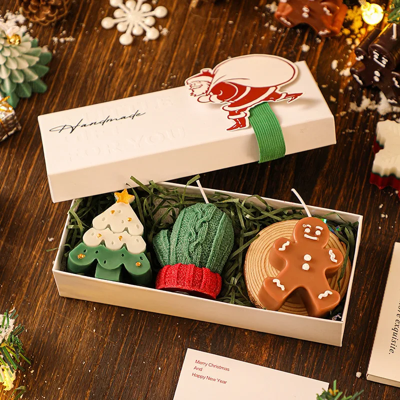 

Christmas Gift For Friends Aromatherapy Candle Set Gift Box Souvenir Christmas Gift Ornaments