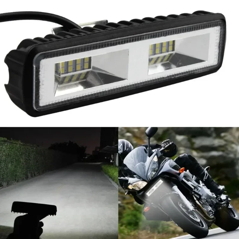 2PCS 9-36V 48W 16LED Car Work Light Waterproof Motorcycle Off-road Truck Spotlight Headlights Lamps Auto Exterior Accessories