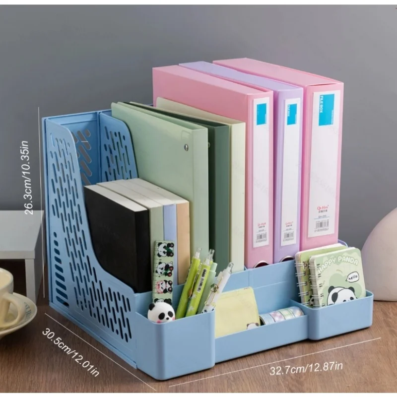 رف تخزين الملفات السميك لسطح المكتب، رف الملفات، حامل الكتب السميك، إطار الملف، عمود الملفات، رف تخزين المستندات #2